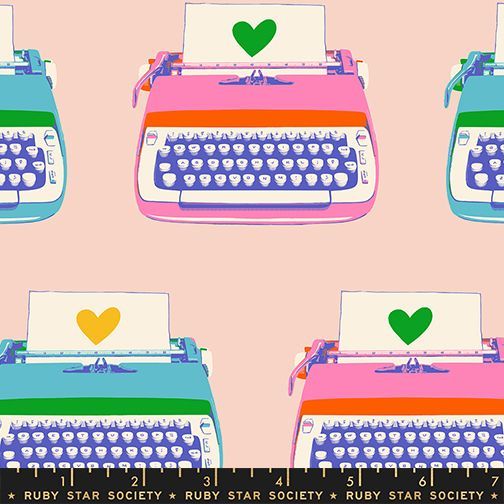 Best Day Ever - Typewriters in Vintage Pink | Melody Miller für Ruby Star Society Best Day Ever - Typewriters in Vintage Pink | Melody Miller für Ruby Star Society