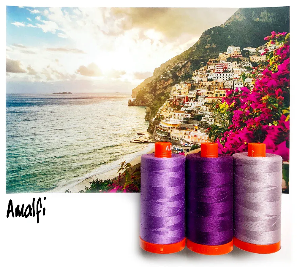 Aurifil Italian Color Builders | Amalfi Purple | 50wt