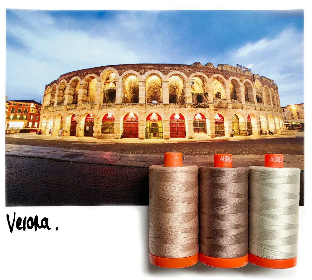 Aurifil Italian Color Builders | Verona Mauve | 50wt
