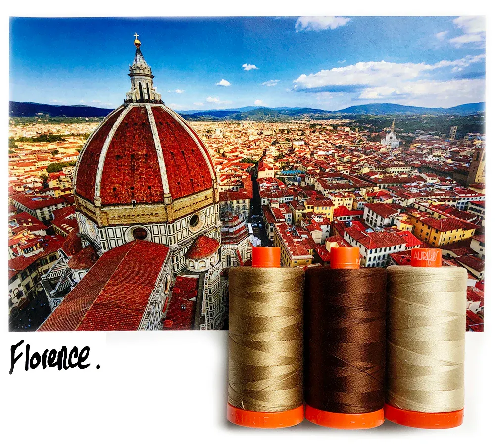 Aurifil Italian Color Builders | Florence Brown | 50wt