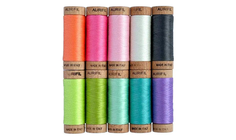 Aurifil Quiltgarn 80wt | Tula Pink 80wt + Neon Collection