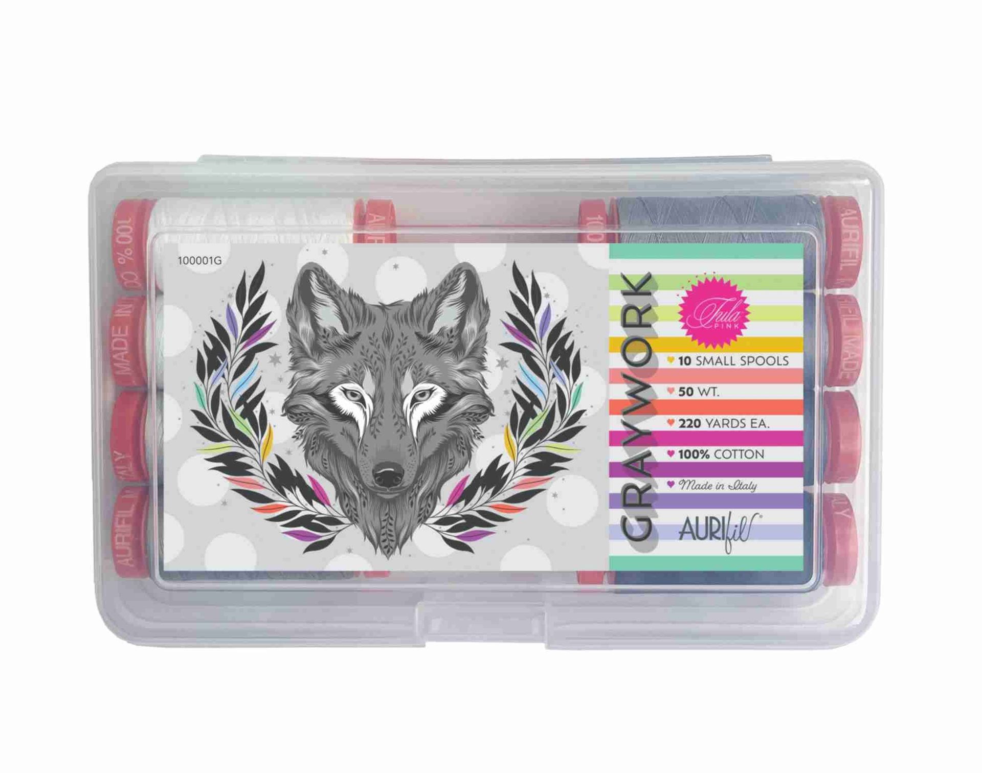 Graywork by Tula Pink x Aurifil | 50wt ​- Small | Set