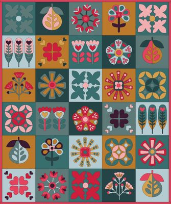 Quilt Kit | Christmas Blomma BOM Quilt Kit | Christmas Blomma BOM