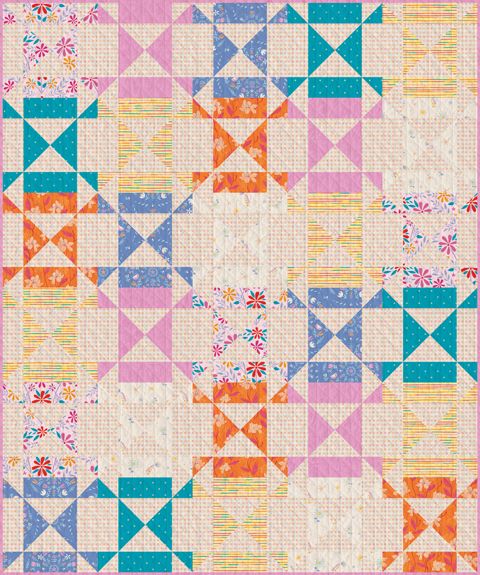 Quilt Kit | Faceted - feat. The Cur8tor von Art Gallery Fabrics