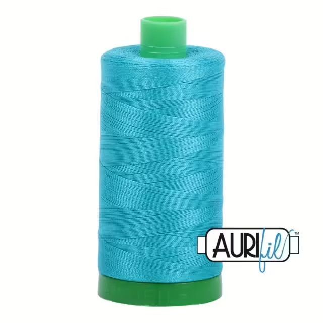 Aurifil Quiltgarn 40wt | No. 2810 - Turquoise | 1000 m