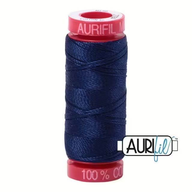 Aurifil Quiltgarn 12wt | No. 2784 - Dark Blue | 50 m