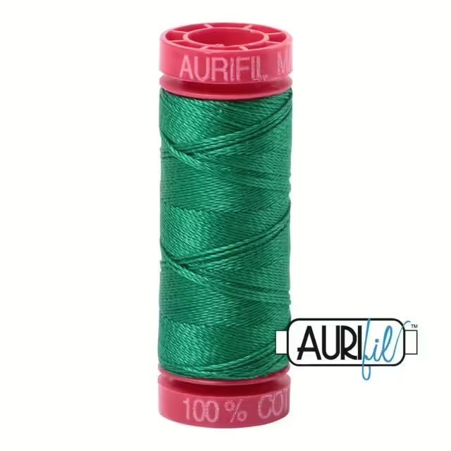 Aurifil Quiltgarn 12wt | No. 2870 - Green | 50 m