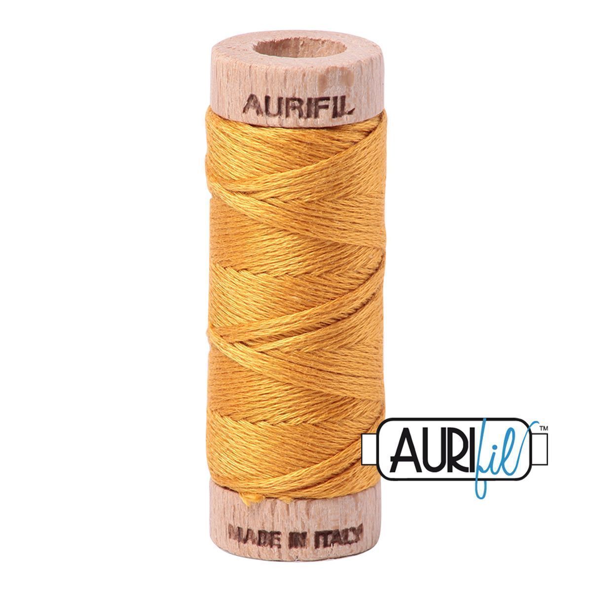 Aurifil Cotton Floss Stickgarn | No. 2140 - Orange Mustard ​|  16m