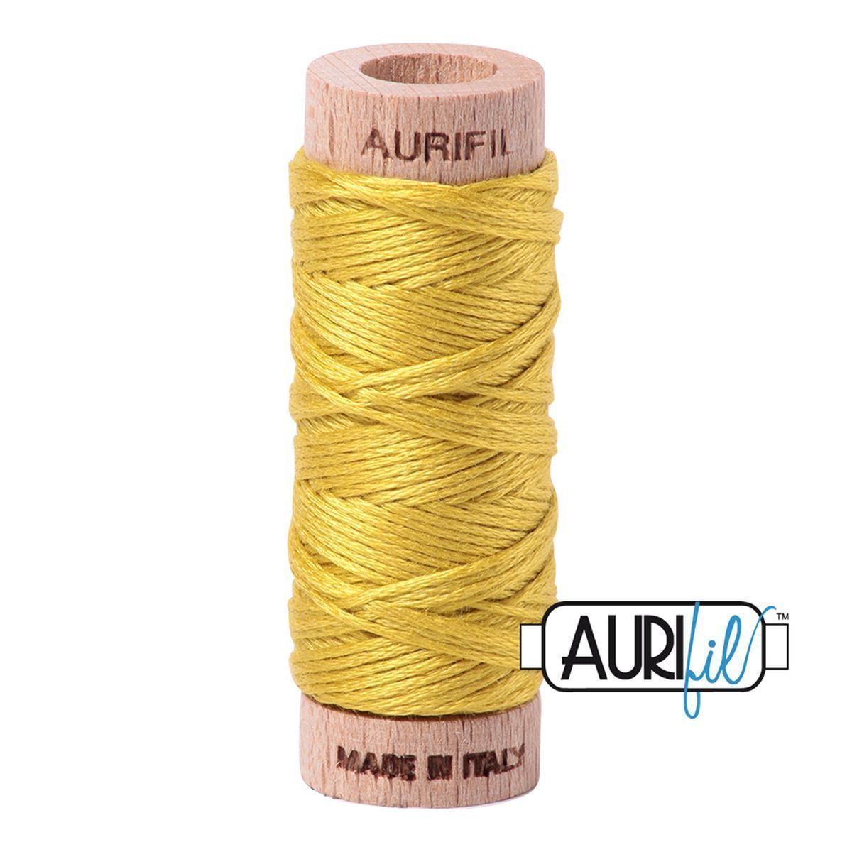 Aurifil Cotton Floss Stickgarn | No. 5015 - Gold Yellow ​|  16m