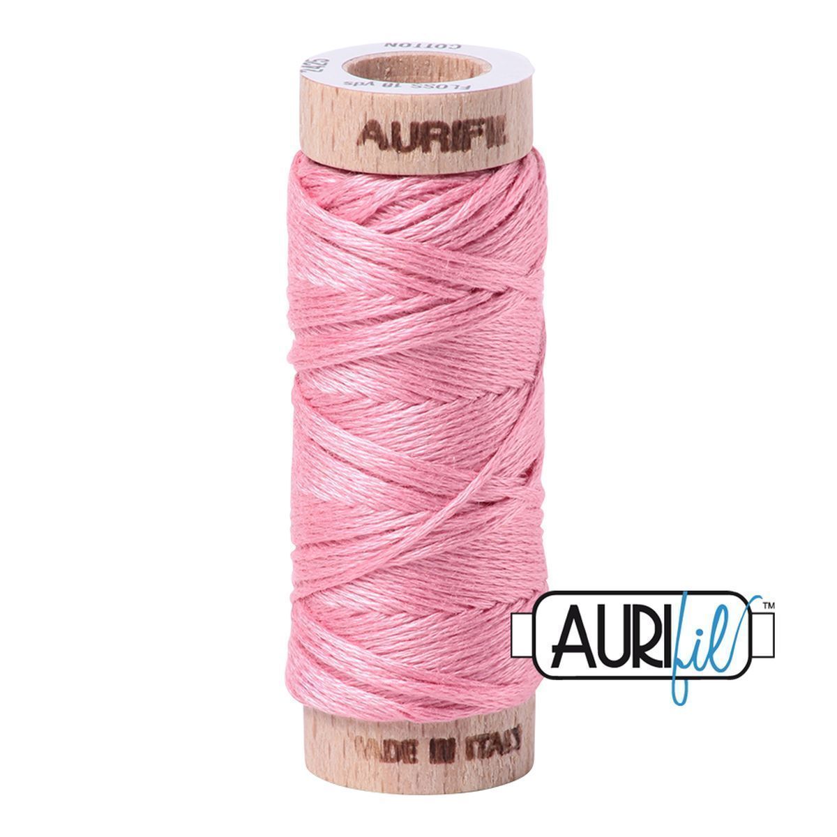 Aurifil Cotton Floss Stickgarn | No. 2425 - Bright Pink ​| 16m