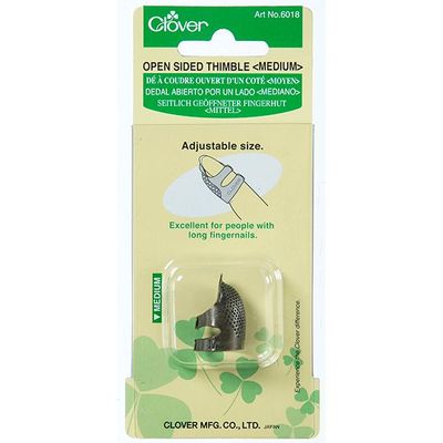 Clover Open Sided Thimble (Medium) | Seitlich offener Fingerhut | No. 6018