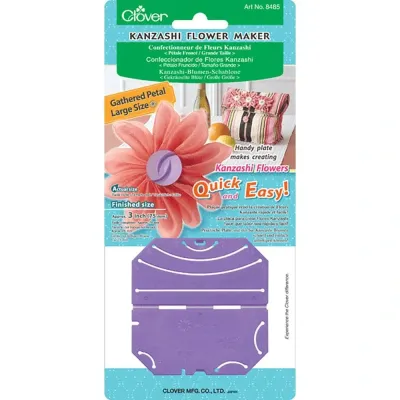 Clover | Kanzashi-Blumen-Schablone | gekräuselte Blüte - groß | No. 8485 Clover | Kanzashi-Blumen-Schablone | gekräuselte Blüte - groß | No. 8485