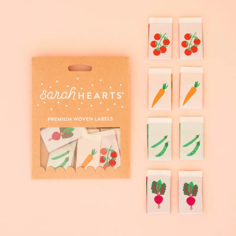 Sarah Hearts x Tied with a Ribbon Webetiketten - Vegetable | Gemüse Sarah Hearts x Tied with a Ribbon Webetiketten - Vegetable | Gemüse
