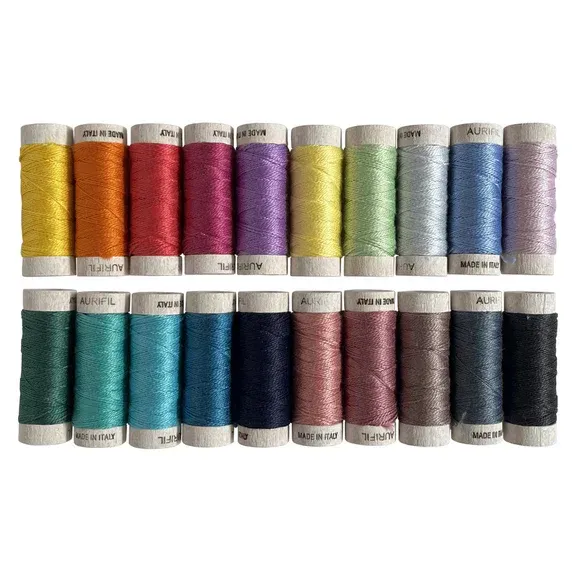 Aurifil Baumwollgarn 8wt | Indelible – Anna Maria Textiles | Set mit 20 Spulen