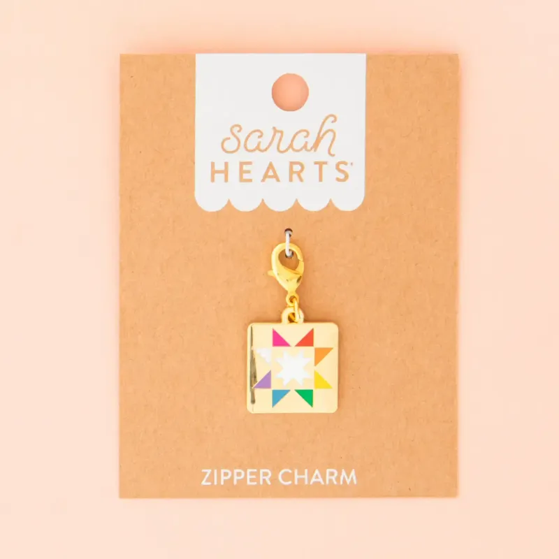 Sarah Hearts Reißverschlussanhänger Zipper Charm | Quilt Star Sarah Hearts Reißverschlussanhänger Zipper Charm | Quilt Star