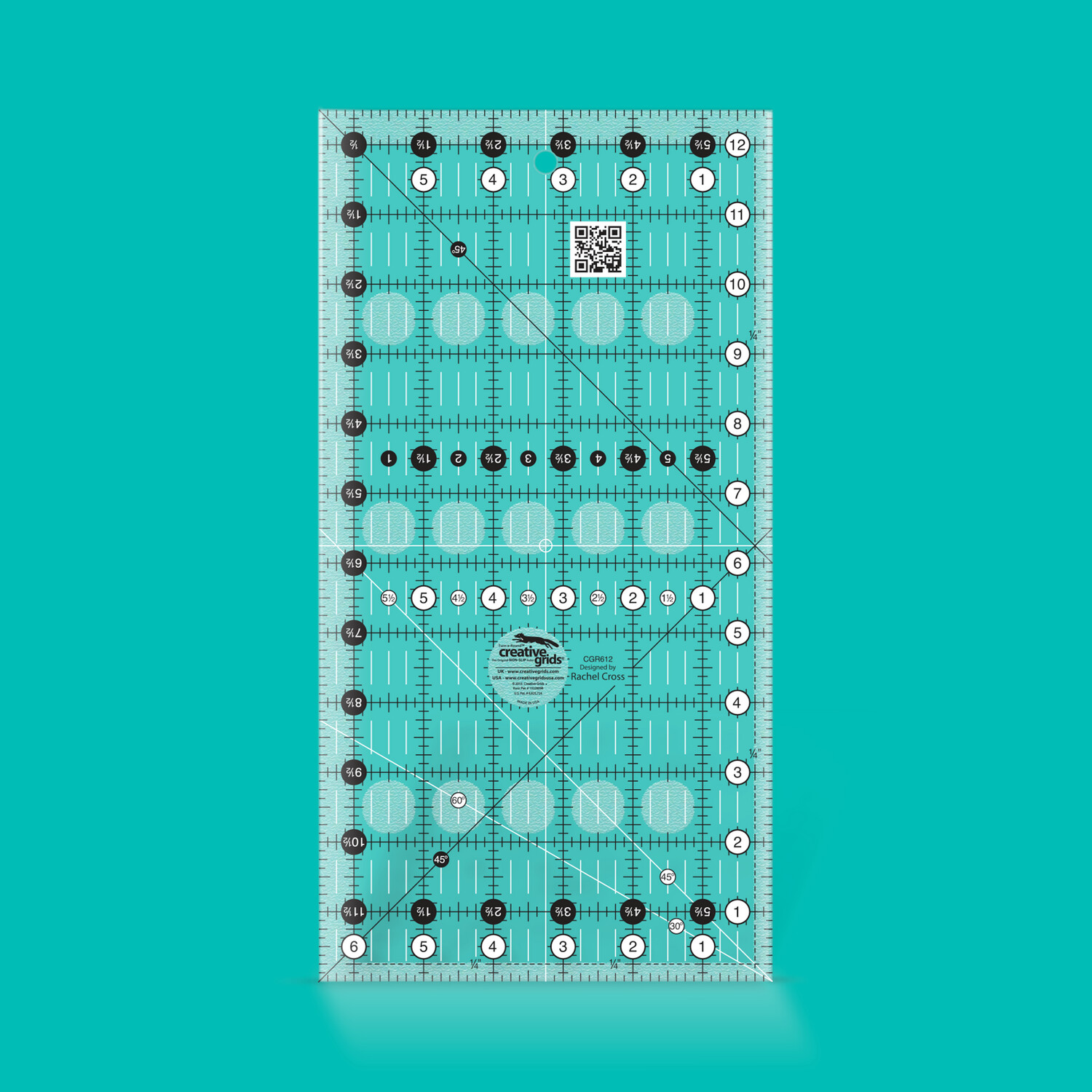 Creative Grids Lineal 6 ½ Creative Grids Lineal 6 ½" x 12 ½" | Non slip
