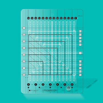 Creative Grids Stripology Squared Mini Quilt Ruler | Non slip Creative Grids Stripology Squared Mini Quilt Ruler | Non slip