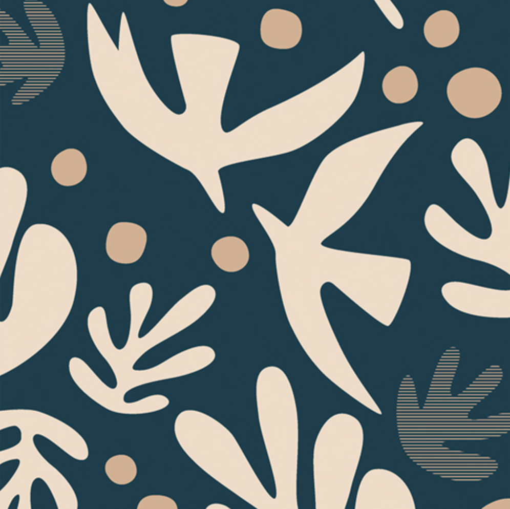 108" Edition | Rückseitenstoff Duval von Suzy Quilts | Boho Birds Nova | Überbreit