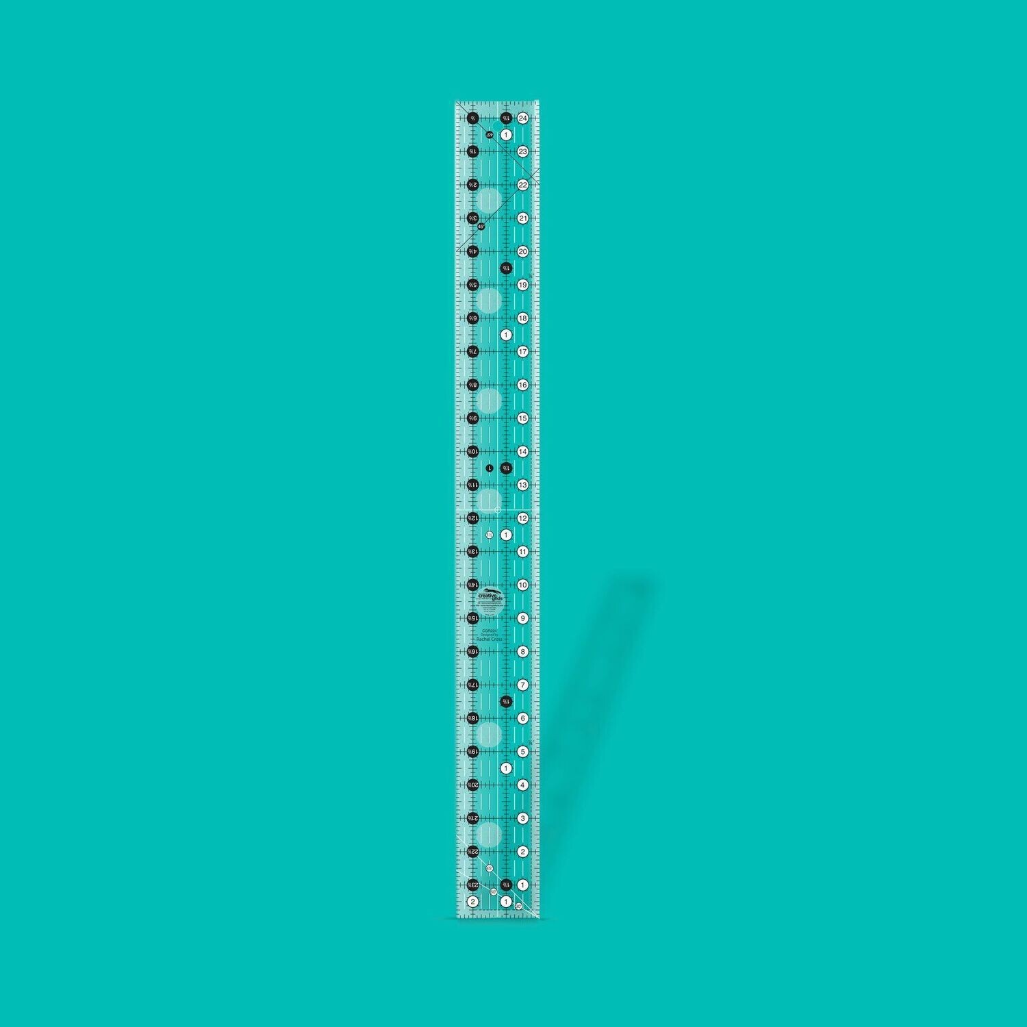 Creative Grids Lineal  2 ½" x 24 ½" | Quilt Ruler 2-1/2in x 24-1/2in | Non slip