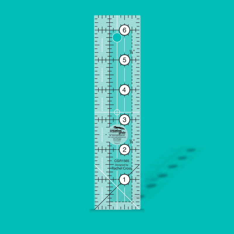 Creative Grids Lineal 1 ½ Creative Grids Lineal 1 ½" x 6 ½" | Quilt Lineal | Non slip