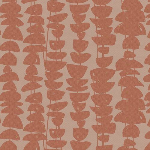 AbstrArt von Katarina Roccella  für Art Gallery Fabrics | Stacked Stones Ochre | Linen Blend