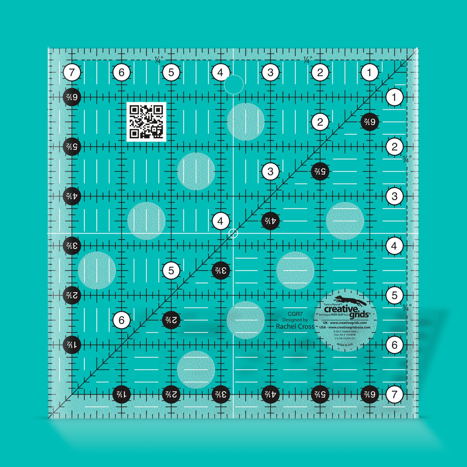 Creative Grids 7½ Creative Grids 7½" x 7½" Quilt Lineal | Non slip