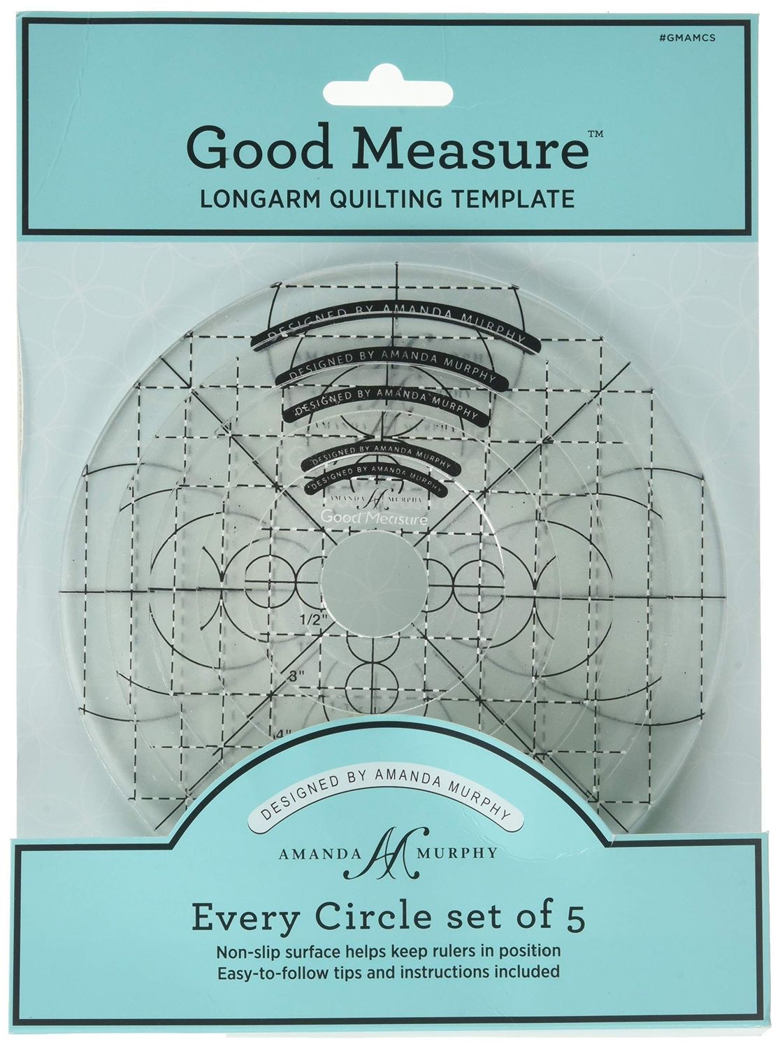 Every Circle | Good Measure Ruler | Quiltlineal Set von Amanda Murphy - High Shank Every Circle | Good Measure Ruler | Quiltlineal Set von Amanda Murphy - High Shank