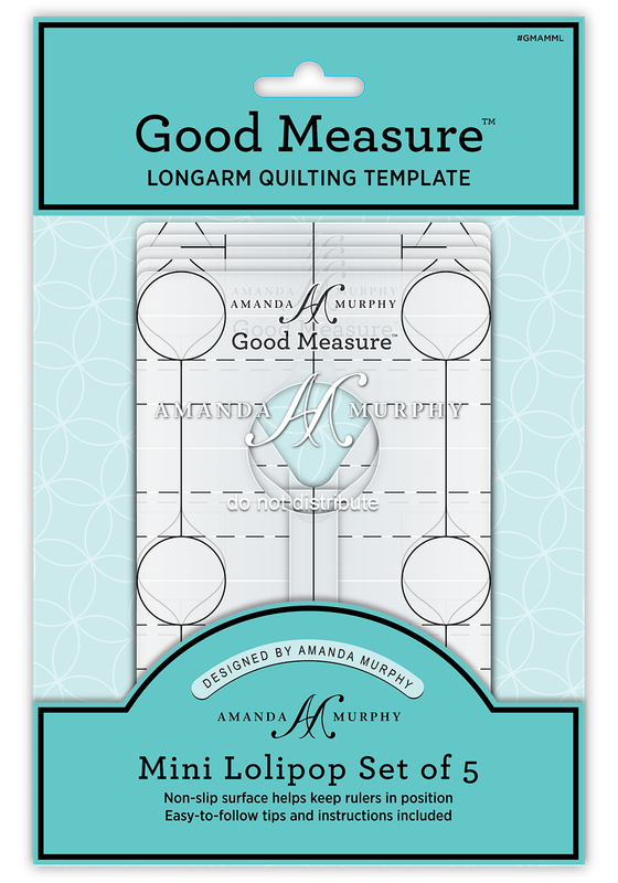 Mini-Lollipop Set of 5 | Good Measure Ruler | Quiltlineal Set von Amanda Murphy - High Shank