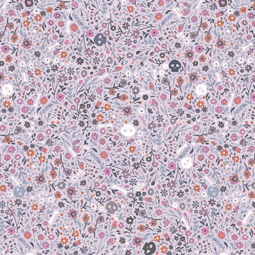 Eerie von Katarina Roccella für Art Gallery Fabrics | Boneyard Violet Eerie von Katarina Roccella für Art Gallery Fabrics | Boneyard Violet