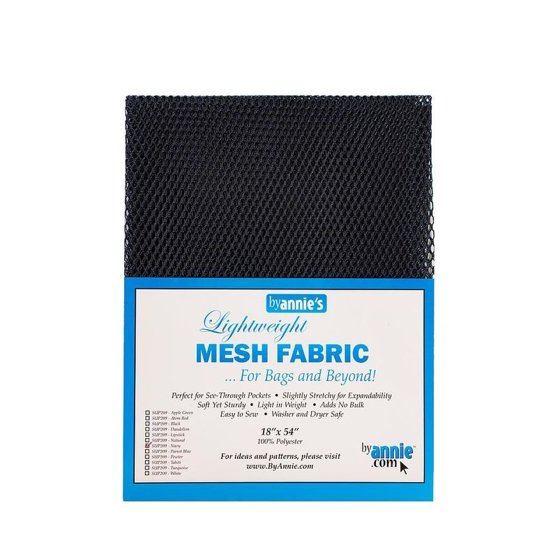 by Annie's Lightweight Mesh Fabric | Netzstoff - Navy