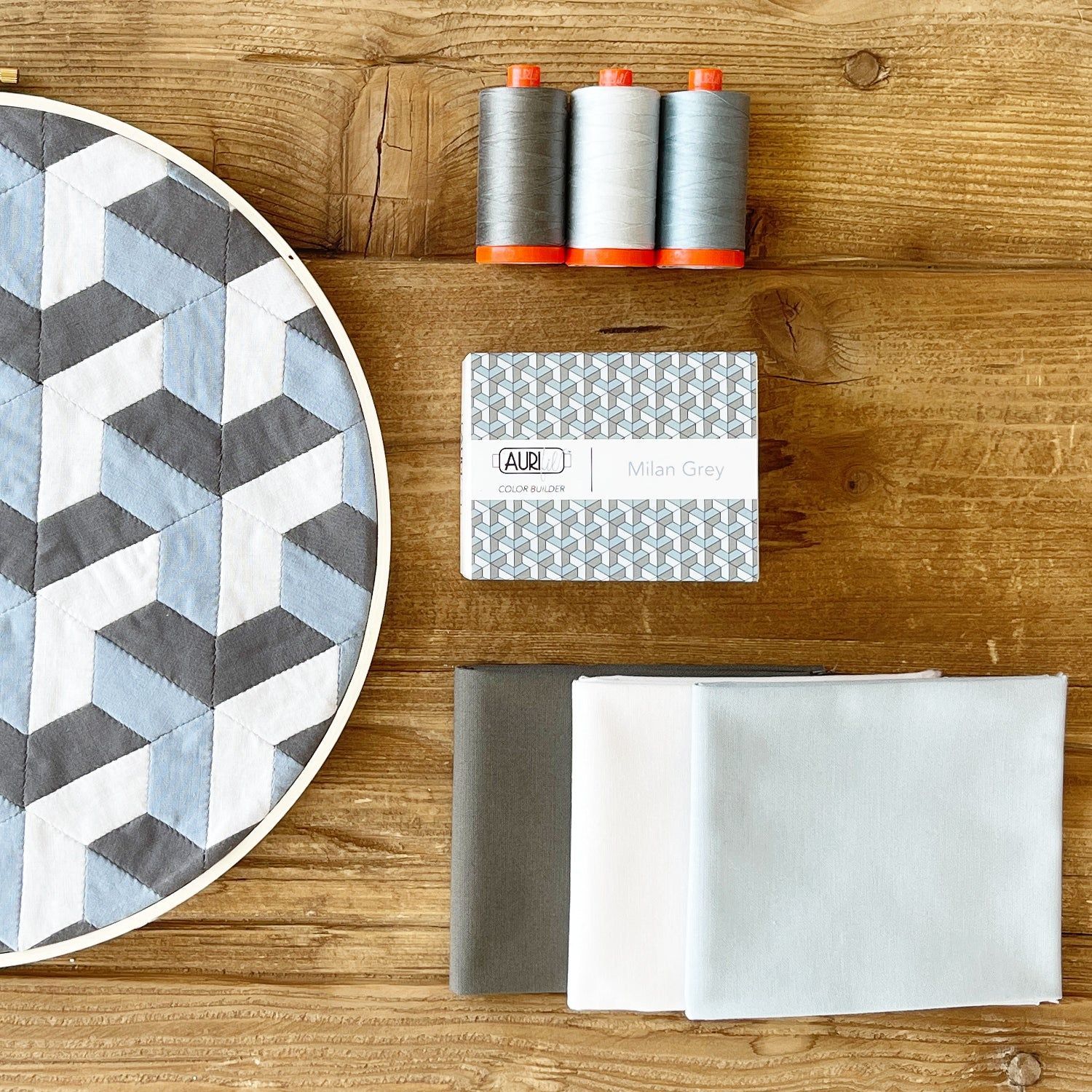 Aurifil Italian Color Builders | Carrara Milan | 50wt Aurifil Italian Color Builders | Carrara Milan | 50wt