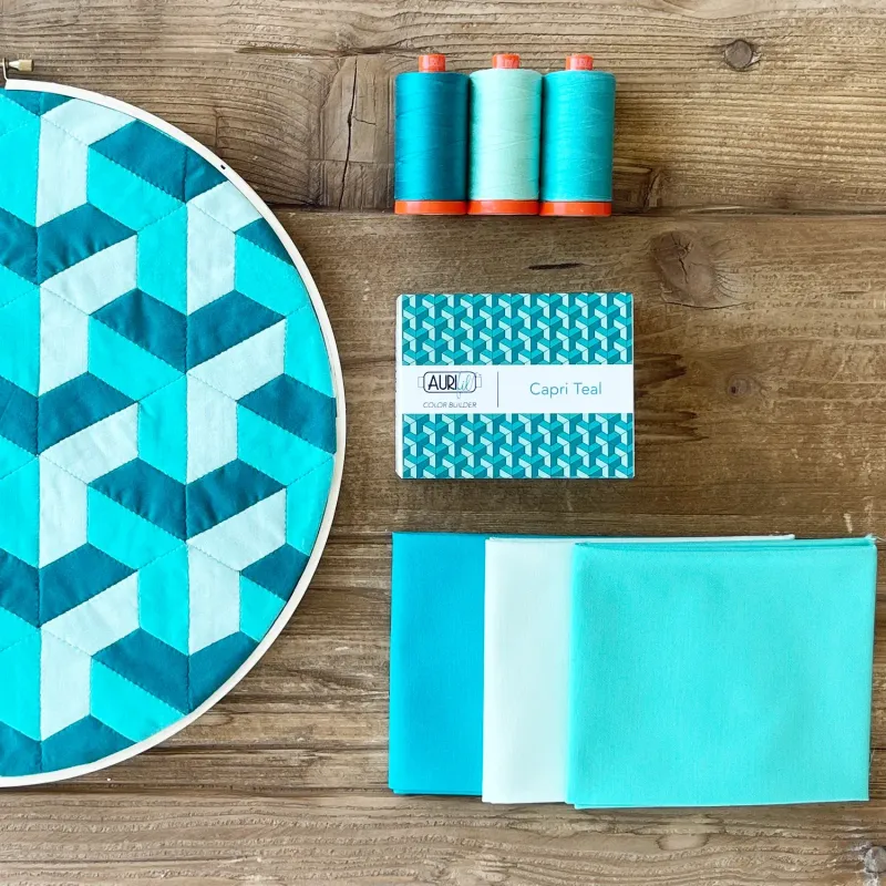 Aurifil Italian Color Builders | Capril Teal | 50wt