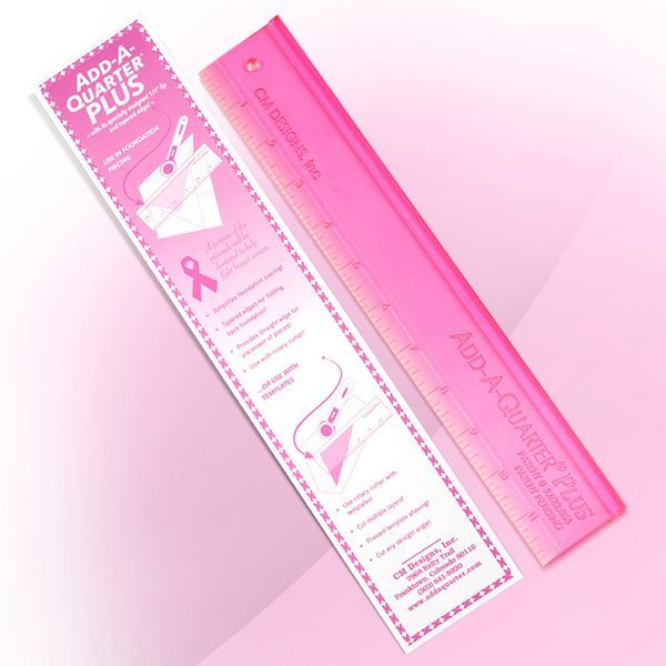 12 12" FPP Lineal | Add-A-Quarter-Plus | CM Designs | Pink