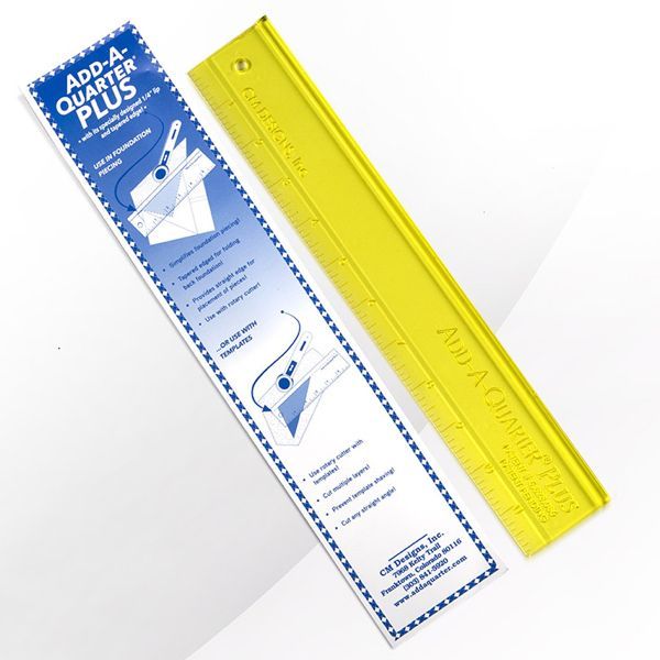 12 12" FPP Lineal | Add-A-Quarter-Plus | CM Designs | Gelb