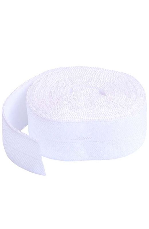 ByAnnie's elastisches Gummiband Fold Over | 20 mm - weiß ByAnnie's elastisches Gummiband Fold Over | 20 mm - weiß