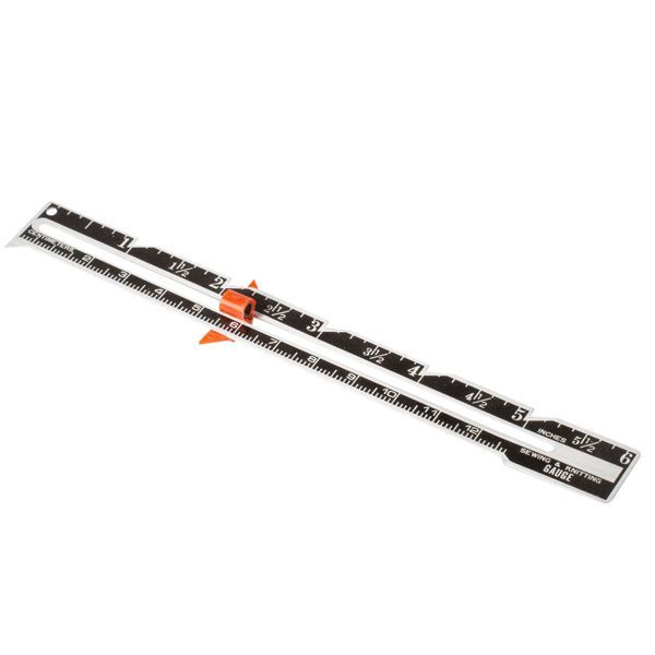 Nähmaß Aluminium-Messschieber | Metallic Sewing Gauge | 15 cm | Bohin Nähmaß Aluminium-Messschieber | Metallic Sewing Gauge | 15 cm | Bohin
