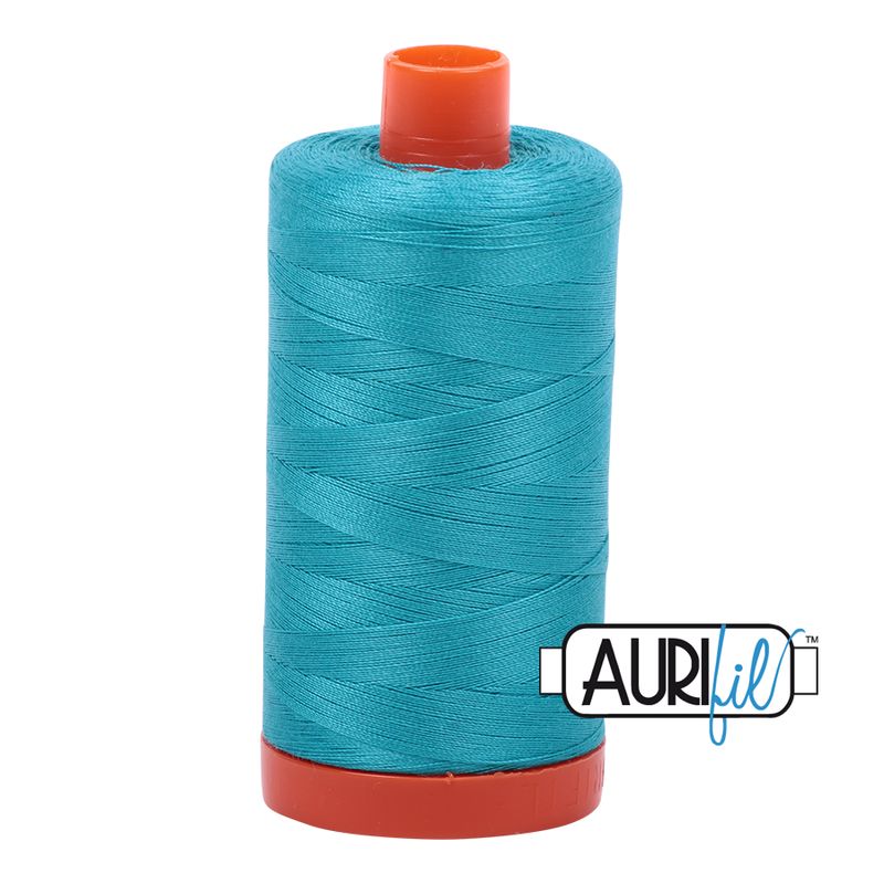Aurifil Garn 50wt | No. 2810 - Turquoise | 1300 m Aurifil Garn 50wt | No. 2810 - Turquoise | 1300 m