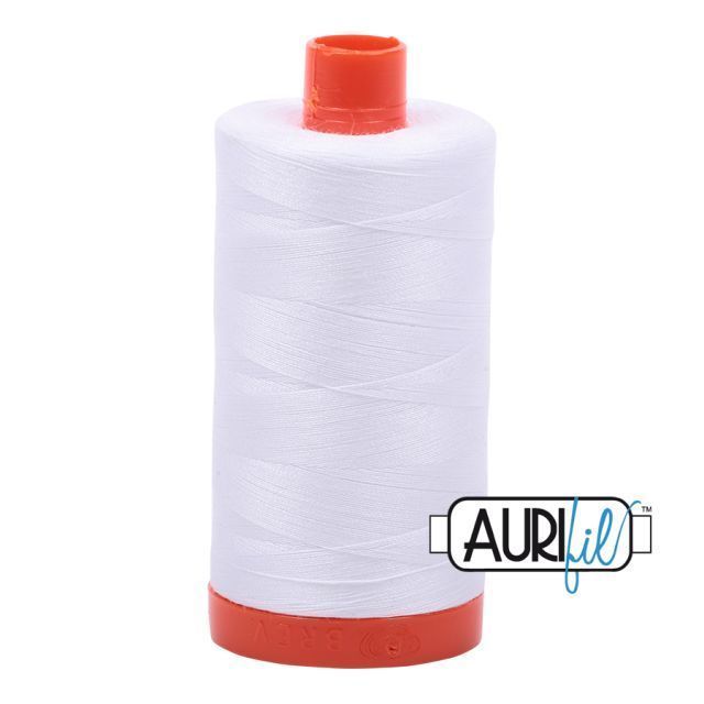 Aurifil Garn 50wt | White - No. 2024 | 1300 m