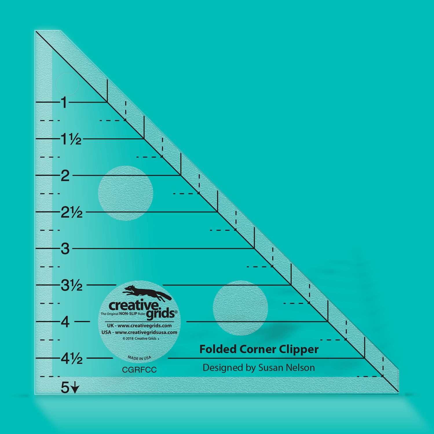 Creative Grids Folded Corner Clipper Tool | by Susan Nelson | Non slip | CGRFCC Creative Grids Folded Corner Clipper Tool | by Susan Nelson | Non slip | CGRFCC