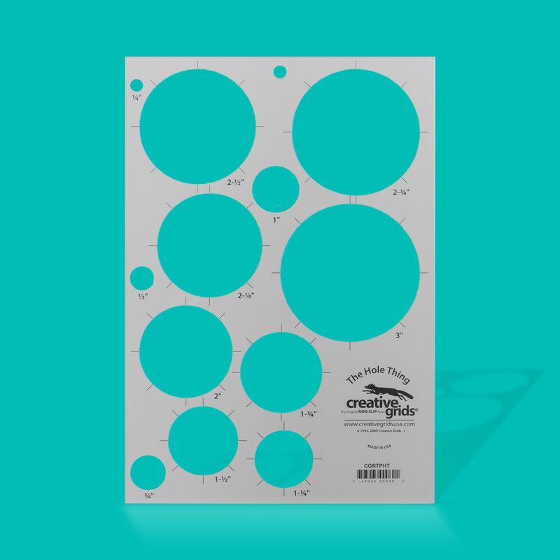 Creative Grids The Hole Thing Template Plastic | CGRTPHT Creative Grids The Hole Thing Template Plastic | CGRTPHT
