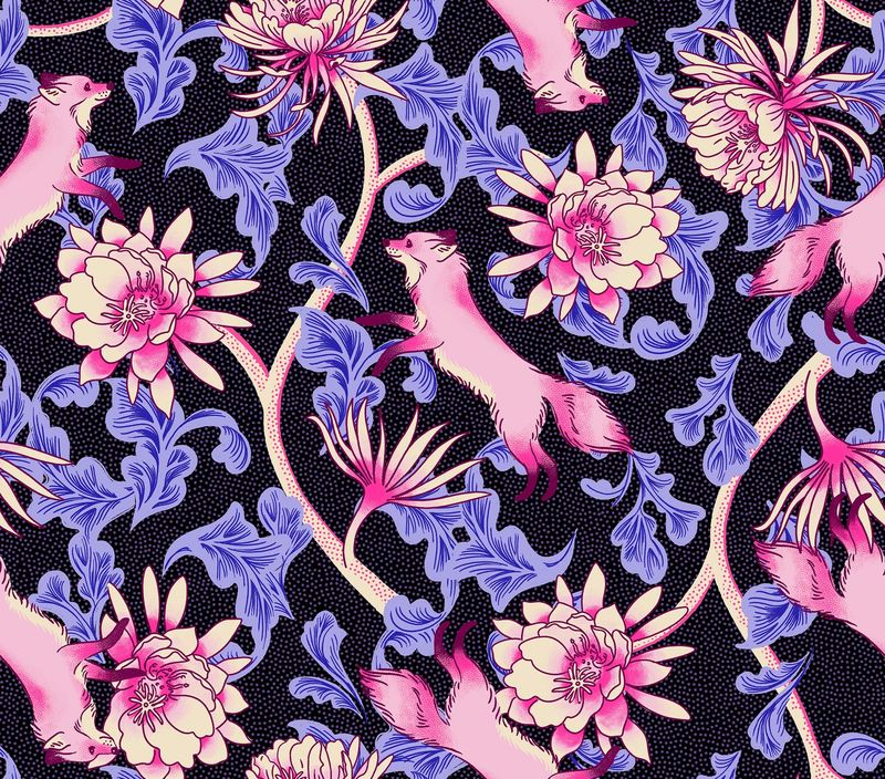 Glow Garden | Fox Bloom - Black | Ruby Star Society Glow Garden | Fox Bloom - Black | Ruby Star Society