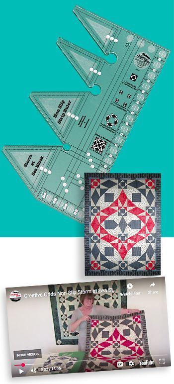Storm at Sea Strip Ruler - Quilt Lineal von Creative Grids | CGRSAS Storm at Sea Strip Ruler - Quilt Lineal von Creative Grids | CGRSAS