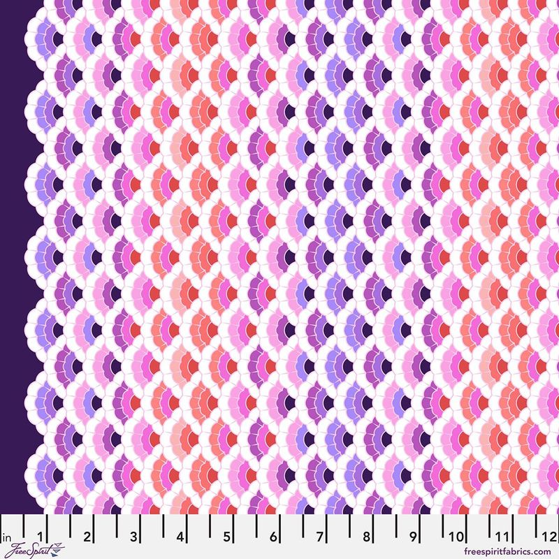 Tula Pink Floral Reef | Aquatic Lace Ultraviolet Tula Pink Floral Reef | Aquatic Lace Ultraviolet