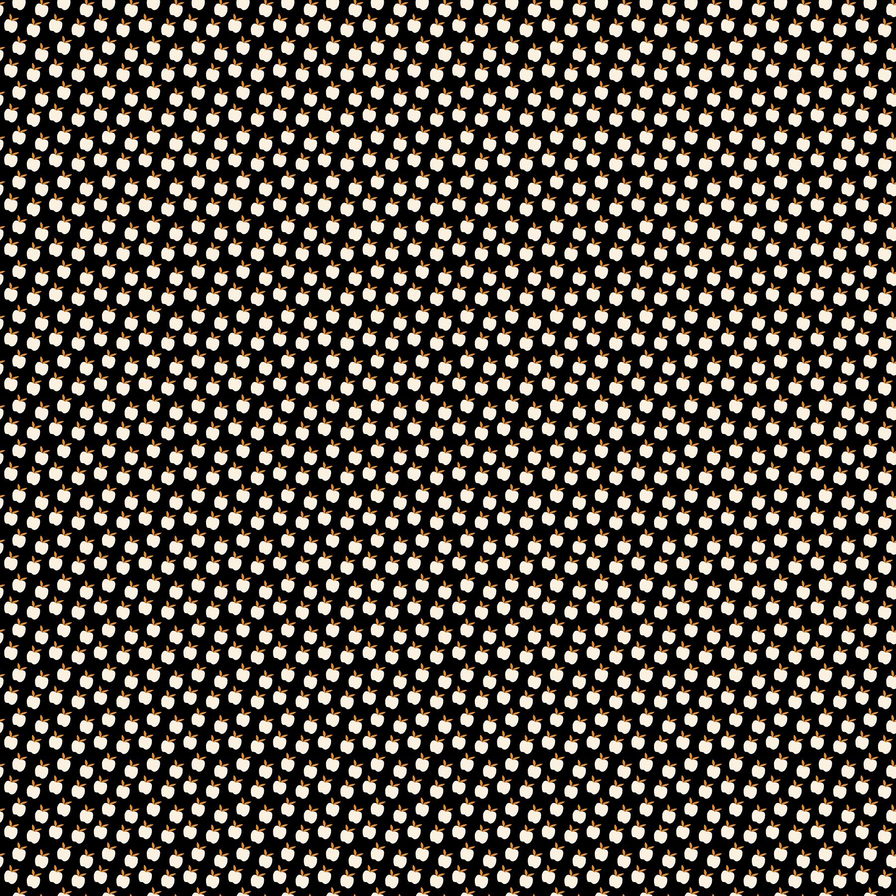 Catnap in Apples Black | Alexia Marcelle Abegg für Ruby Star Society