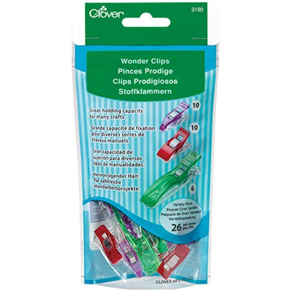 Clover – Wonder Clips Variety Pack | Stoffklammern Set | No. 3190 Clover – Wonder Clips Variety Pack | Stoffklammern Set | No. 3190