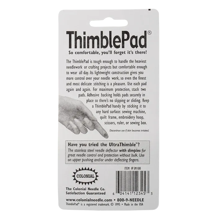 ThimblePad – selbstklebender Fingerschutz fürs Quilten
