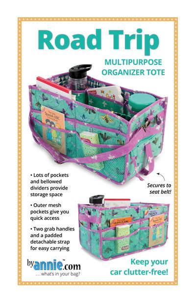 ByAnnie's Schnittmuster - Road Trip | Auto Organizer Tasche