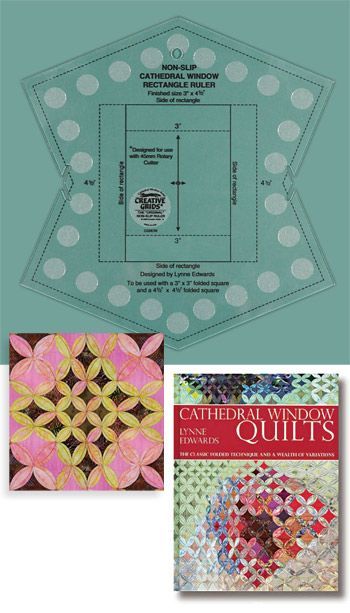 Creative Grids Non-Slip Cathedral Window Ruler von Lynne Edwards MBE Creative Grids Non-Slip Cathedral Window Ruler von Lynne Edwards MBE