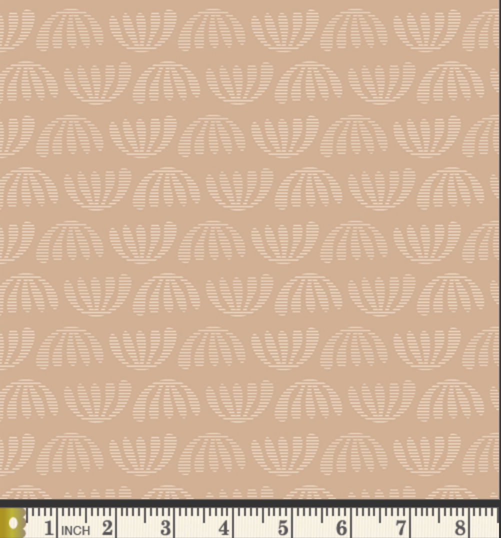 Boho Leaves Pearl – Duval von Suzy Quilts für Art Gallery Fabrics