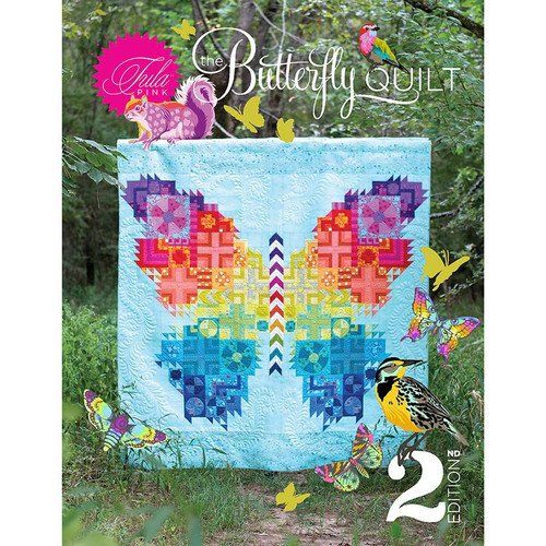 Tula Pink The Butterfly Quilt Pattern 2nd Edition englisches Quiltmuster für einen großen Schmetterlingsquilt